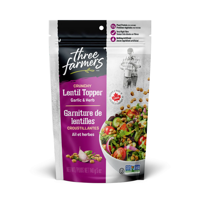 Three Farmers - Salad Topper - Garlic & Herb, 140 g