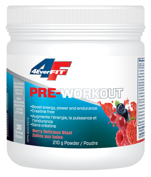 4EverFit - Pre-Workout Berry Blast, 210 g