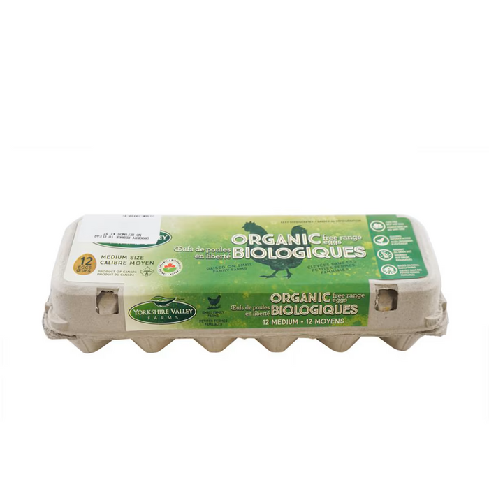 Yorkshire Valley - Organic Eggs, 12 Medium