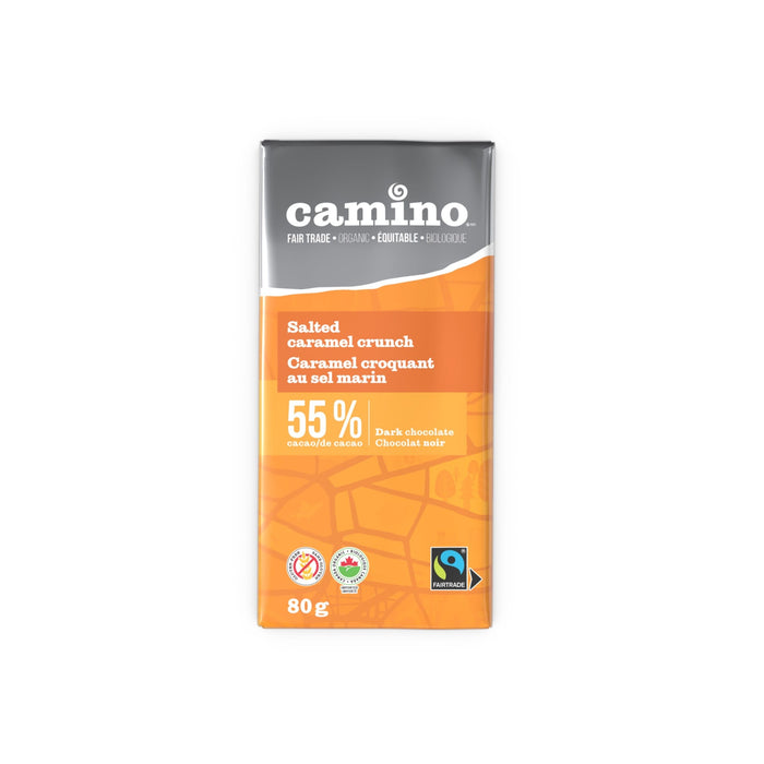 Camino - Salted Caramel Crunch Dark Chocolate, 80 g
