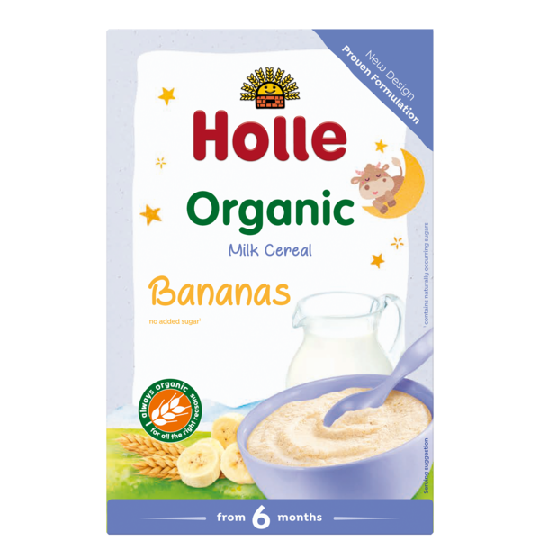 Holle - Organic Milk Cereal With Banana, 250 g