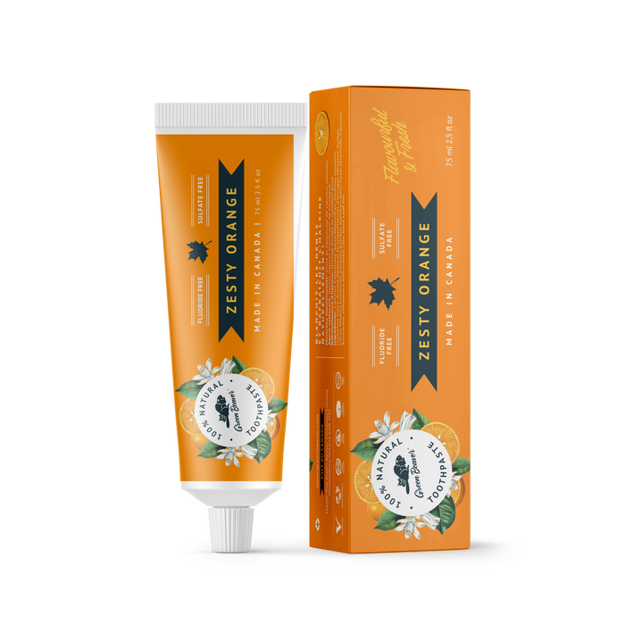 Green Beaver - Toothpaste - Zesty Orange, 75 mL