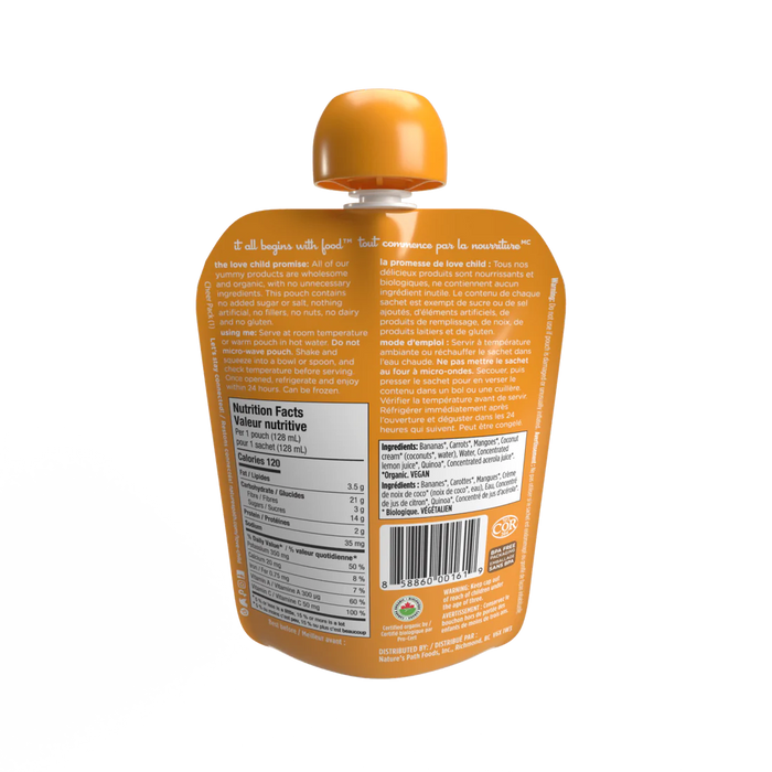 Love Child - Superblends Banana Carrot Mango Coconut, 128 mL