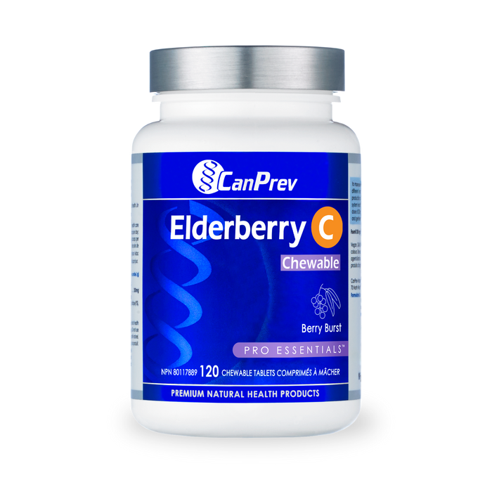 CanPrev - Elderberry + C Chewables, 120 Tabs
