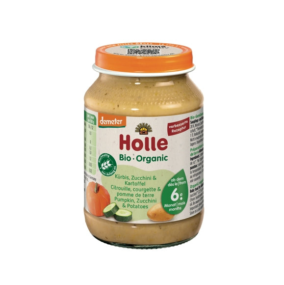 Holle - Organic Jar - Pumpkin, Zucchini & Potato, 190 g