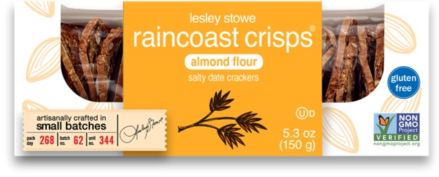 Lesley Stowes - Almond Crisps - Salty Date, 150 g