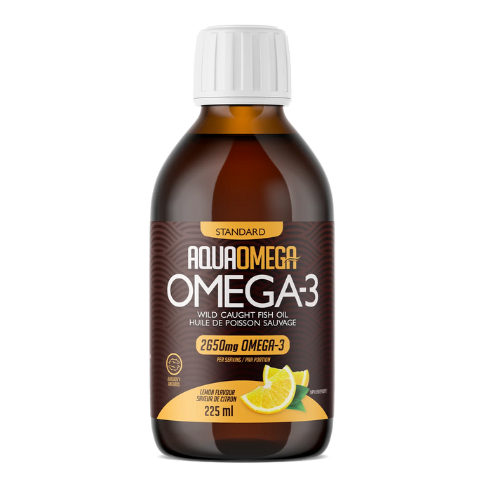 AquaOmega - Standard Omega-3 - Lemon, 225ML