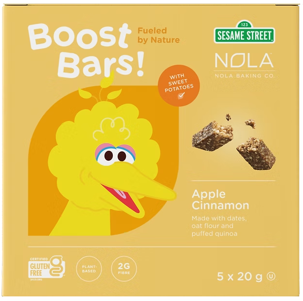 Nola Baking - Apple Cinnamon Boost Bar, 5x20 g