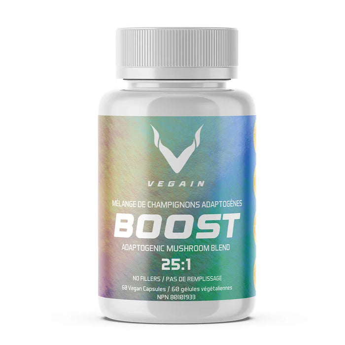 VEGAIN - Boost - Adaptogenic Mushroom Blend, 60 Caps