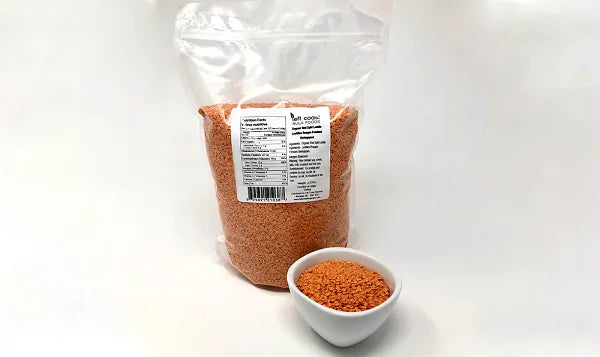 Left Coast Organics - Lentils - Red Split, 2.27 kg