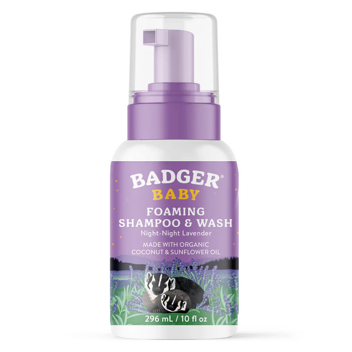 Badger - Baby Night-Night Shampoo & Wash, 296 mL