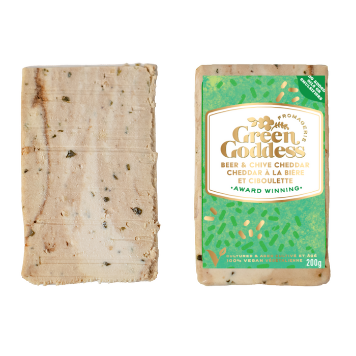 Green Goddess - Beer & Chive Cheddar, 200 g