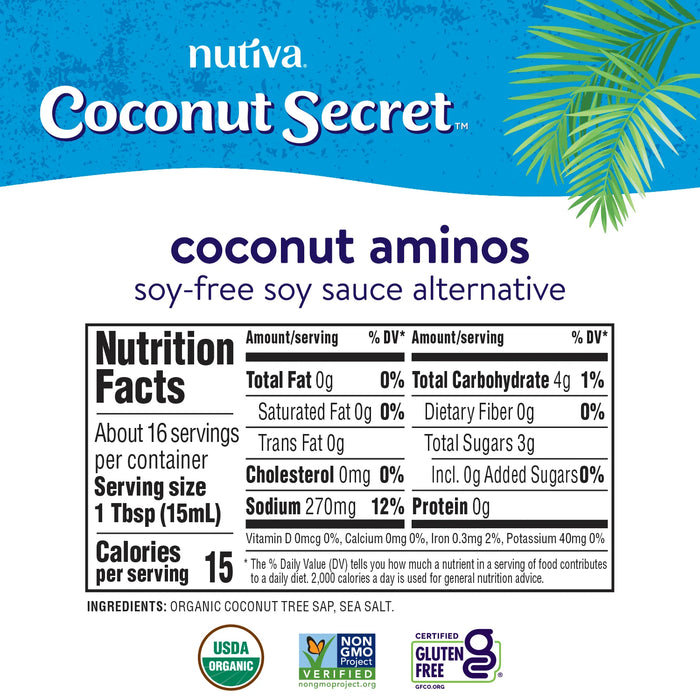 Coconut Secret - Raw Coconut Aminos, 237 mL