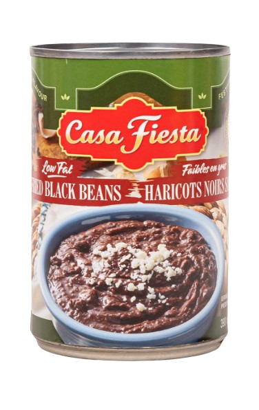 Casa Fiesta - Low Fat Refried Black Beans, 398 mL
