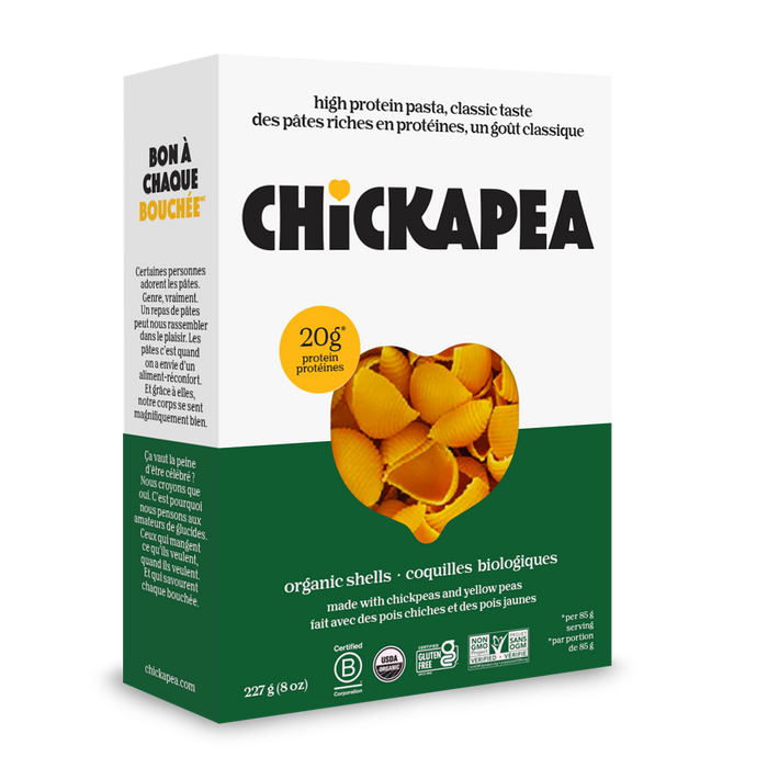 Chickapea Pasta - Organic Shells, 227 g