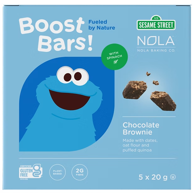 Nola Baking - Chocolate Brownie Boost Bar, 5x20 g