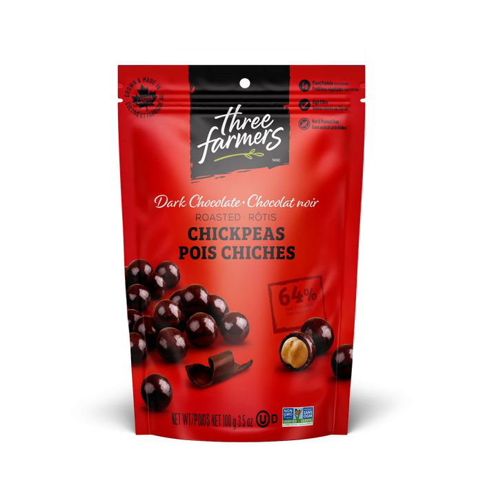 Three Farmers - Dark Covered Chickpeas, 100 g