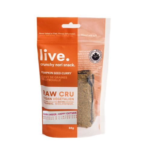 Live Organic Food Products Ltd - Pumpkin Seeds Nori - Curry, 84 g