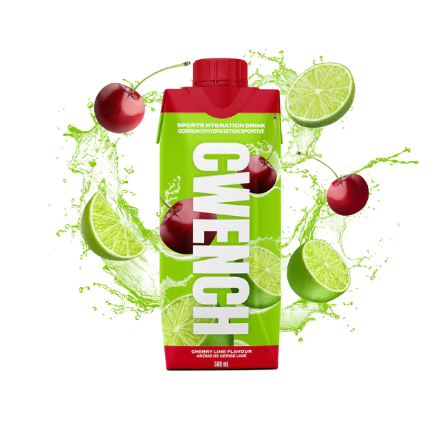 Cwench - Sports Hydration - Cherry Lime, 500 mL