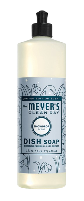 Mrs. Meyer's Clean Day - Dish Soap - Snow Drop, 473 mL