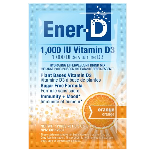 Ener-Life - Ener-D Sugar Free Orange, 6.1 g