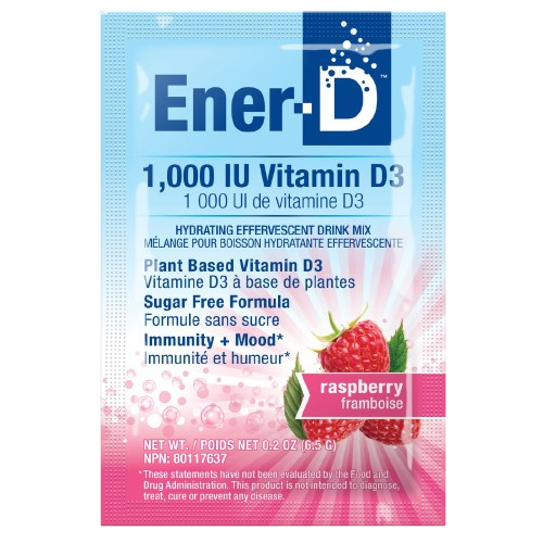 Ener-Life - Ener-D Sugar Free Raspberry, 6.5 g