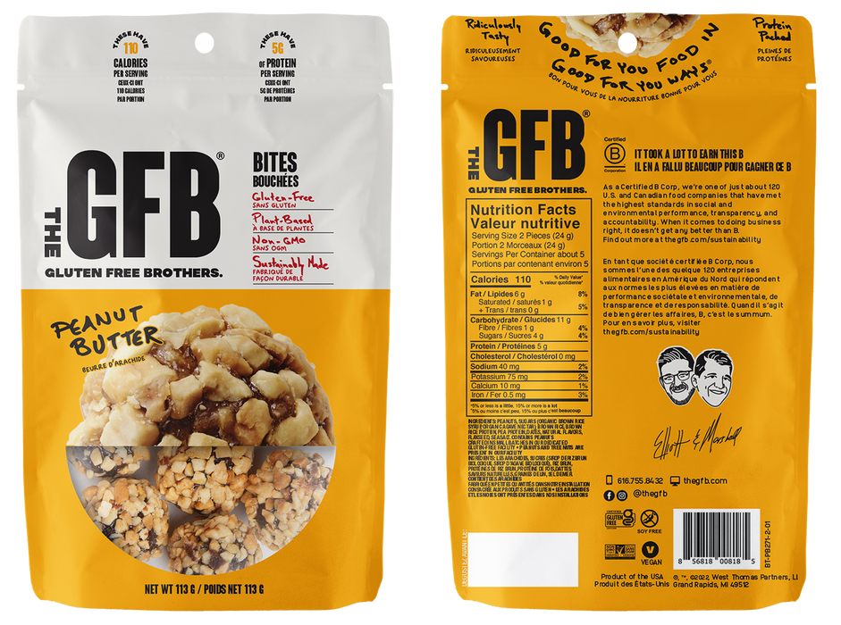 Gluten Free Bar Chocolate Peanut Butter Bites, 113 g