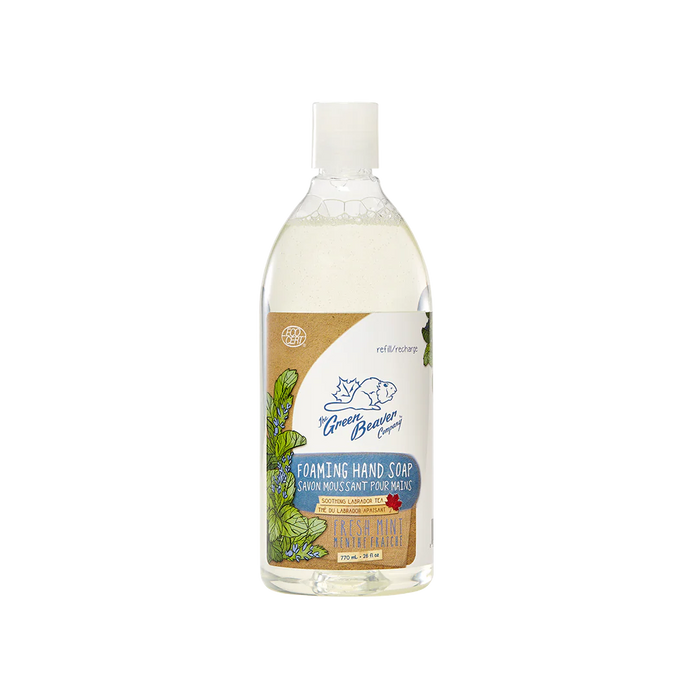 Green Beaver - Foaming Hand Soap Refill - Frosty Mint, 250 mL