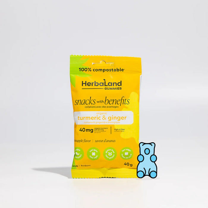 Herbaland - Gummies - Ginger & Turmeric, 40 g