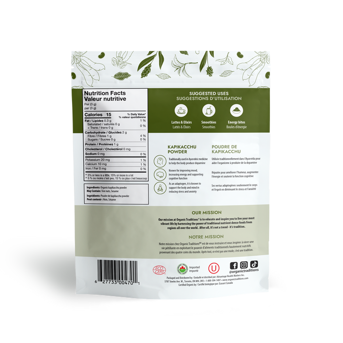 Organic Traditions - Kapikacchu, 200 g