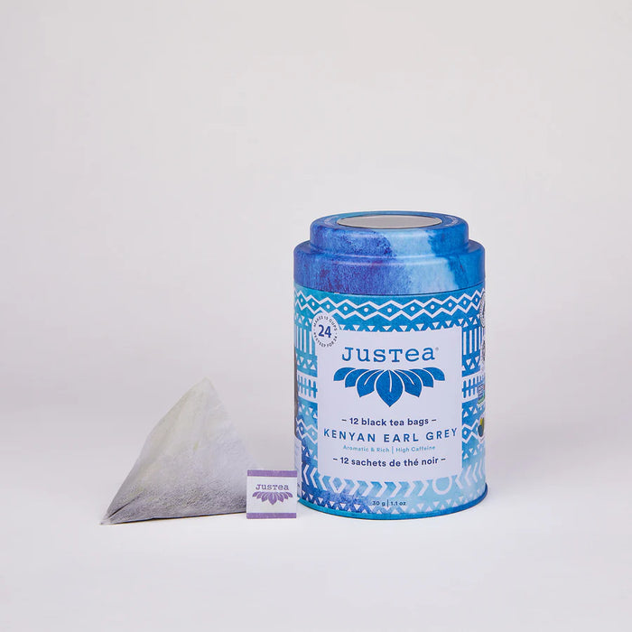 Justea - Kenyan Earl Grey - Tin, 30 g