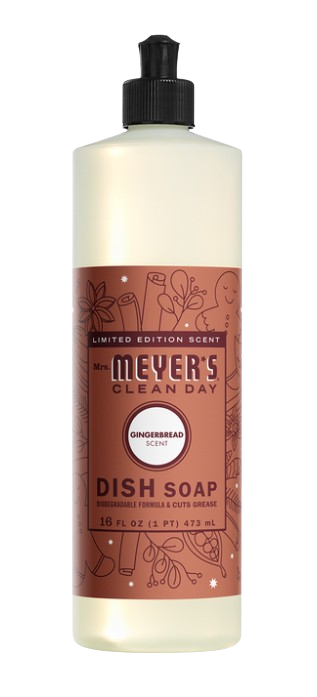 Mrs. Meyer's Clean Day - Dish Soap - Gingerbread, 473 mL