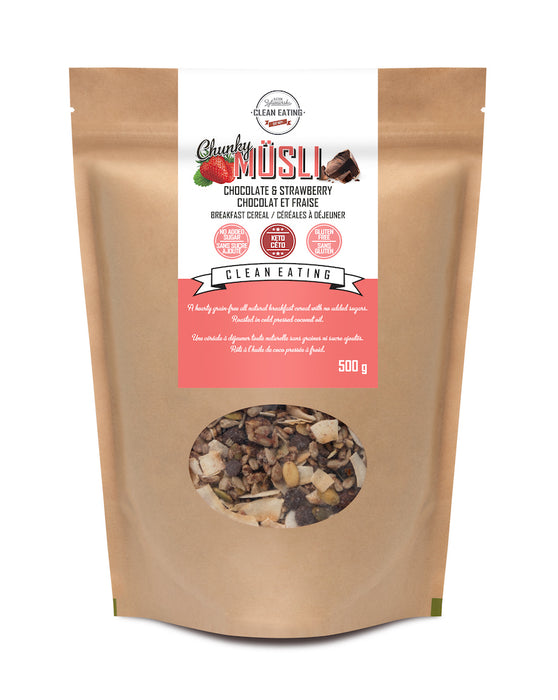 KZ Clean Eating - Chocolate & Strawberry Cereal, 500 g