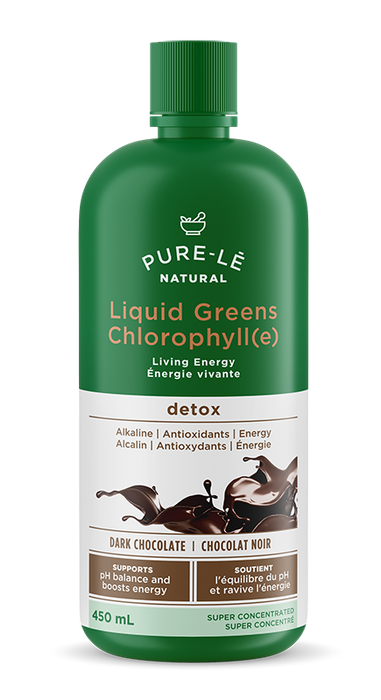 Pure-le Natural - Liquid Greens Chlorophyll - Dark Chocolate, 450 mL