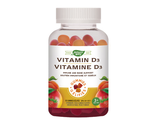Nature's Way - Vitamin D3 1000IU, 60 GUMMIES