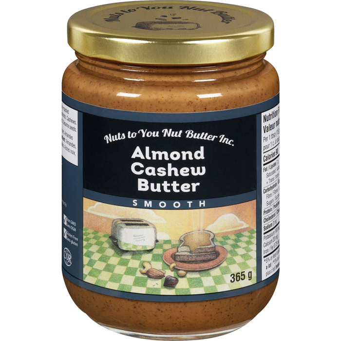 Nuts to You Nut Butter Inc - Almond Cashew Butter, 365 g
