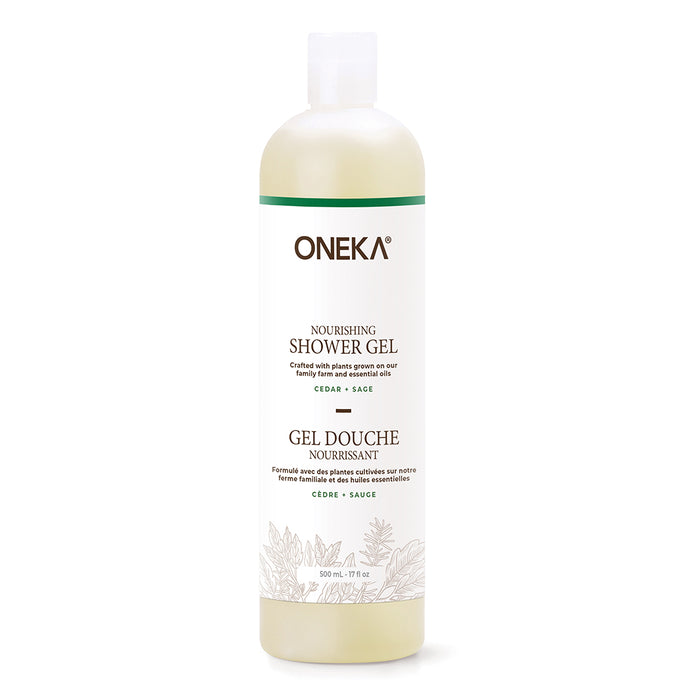 Oneka - Shower Gel - Cedar & Sage, 500 mL
