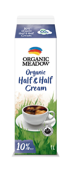 Organic Meadow - 10% Half & Half Cream, 1 L