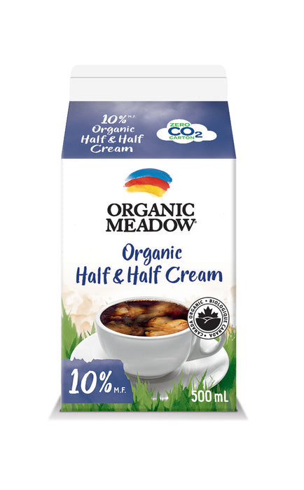 Organic Meadow - Organic Half & Half Cream 10% MF, 500 mL