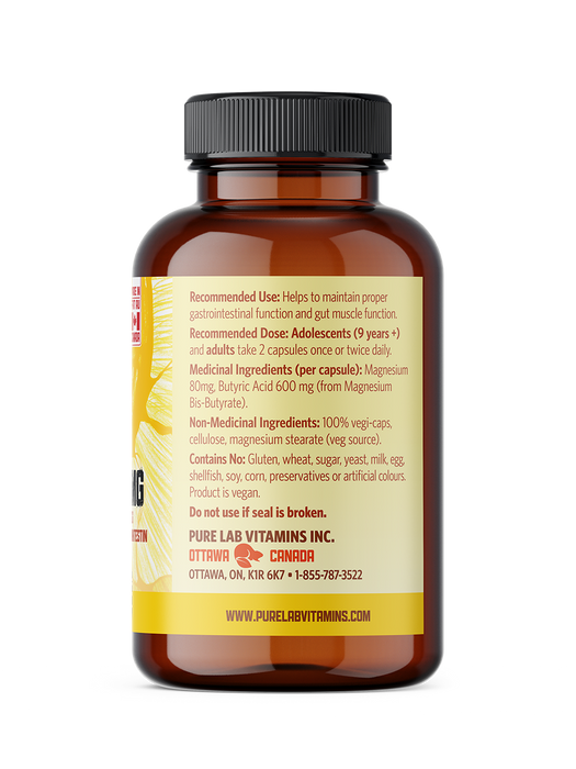 Pure Lab Vitamins - Magnesium Butyrate, 120 Vcaps