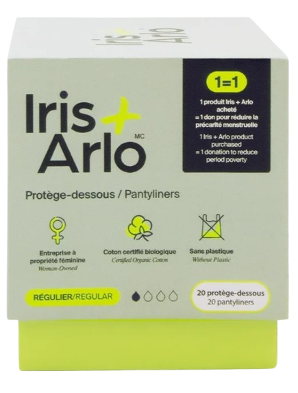 Iris + Arlo - Pantyliners - Regular, 20 Count