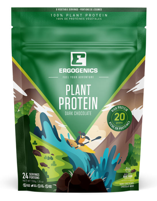 Ergogenics Nutrition - Plant Protein + Greens Chocolate, 720 g
