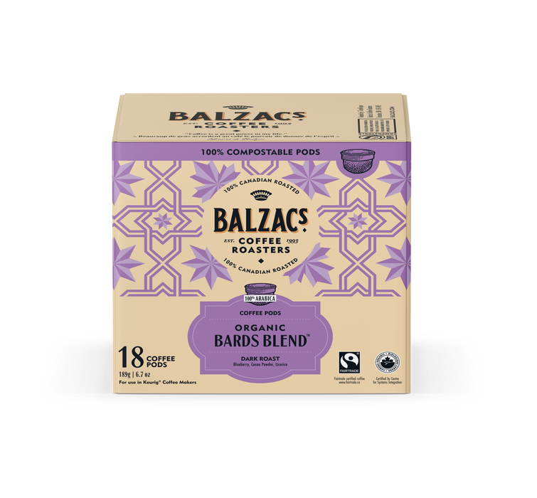 Balzac's - Bards Blend, Single Serve, 18 Count