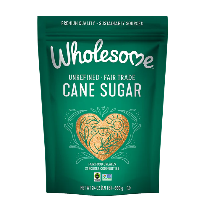 Wholesome Sweeteners - Raw Fair Trade Cane Sugar, 681 g
