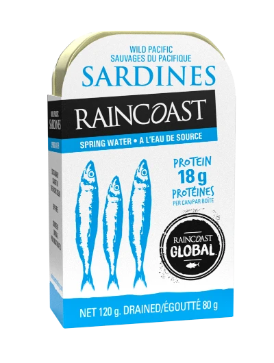 Raincoast Trading - Wild Pacific Sardines - Spring Water, 120 g