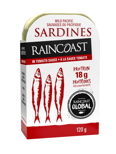 Raincoast Trading - Wild Pacific Sardines - Tomato Sauce, 120 g