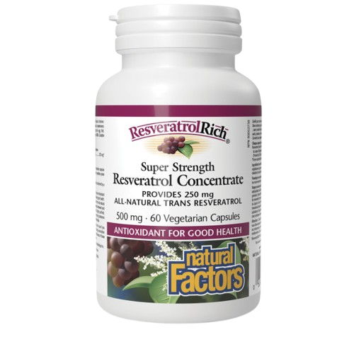 Natural Factors - Resveratrol Rich Super Strength, 60 capsules