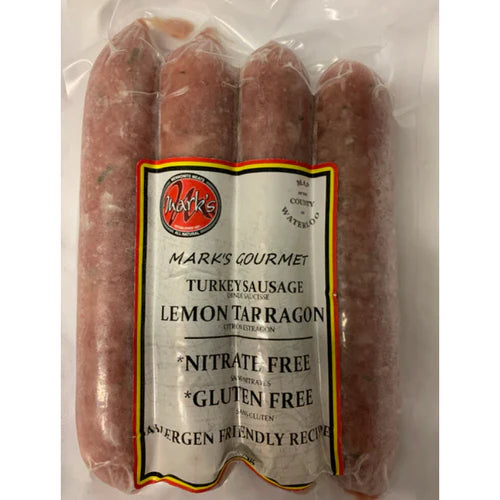 Mark's Mennonite Meat - Turkey Sausage - Lemon & Tarragon, 300 g