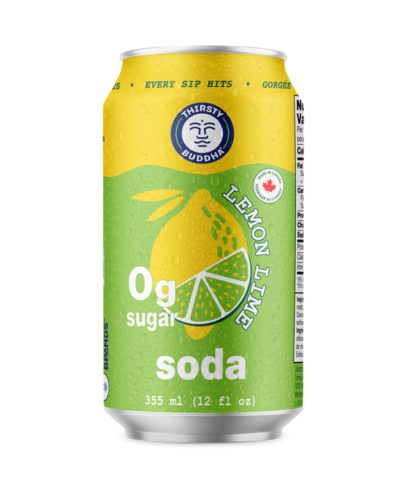 Thirsty Buddha - Lemon Lime, 335 mL