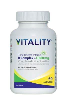Vitality Products - Time Release B Complete+ C, 60 Tablets